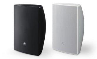 Utanpåliggande högtalare 8" baskonmed en 1"soft dome tweeter, svart